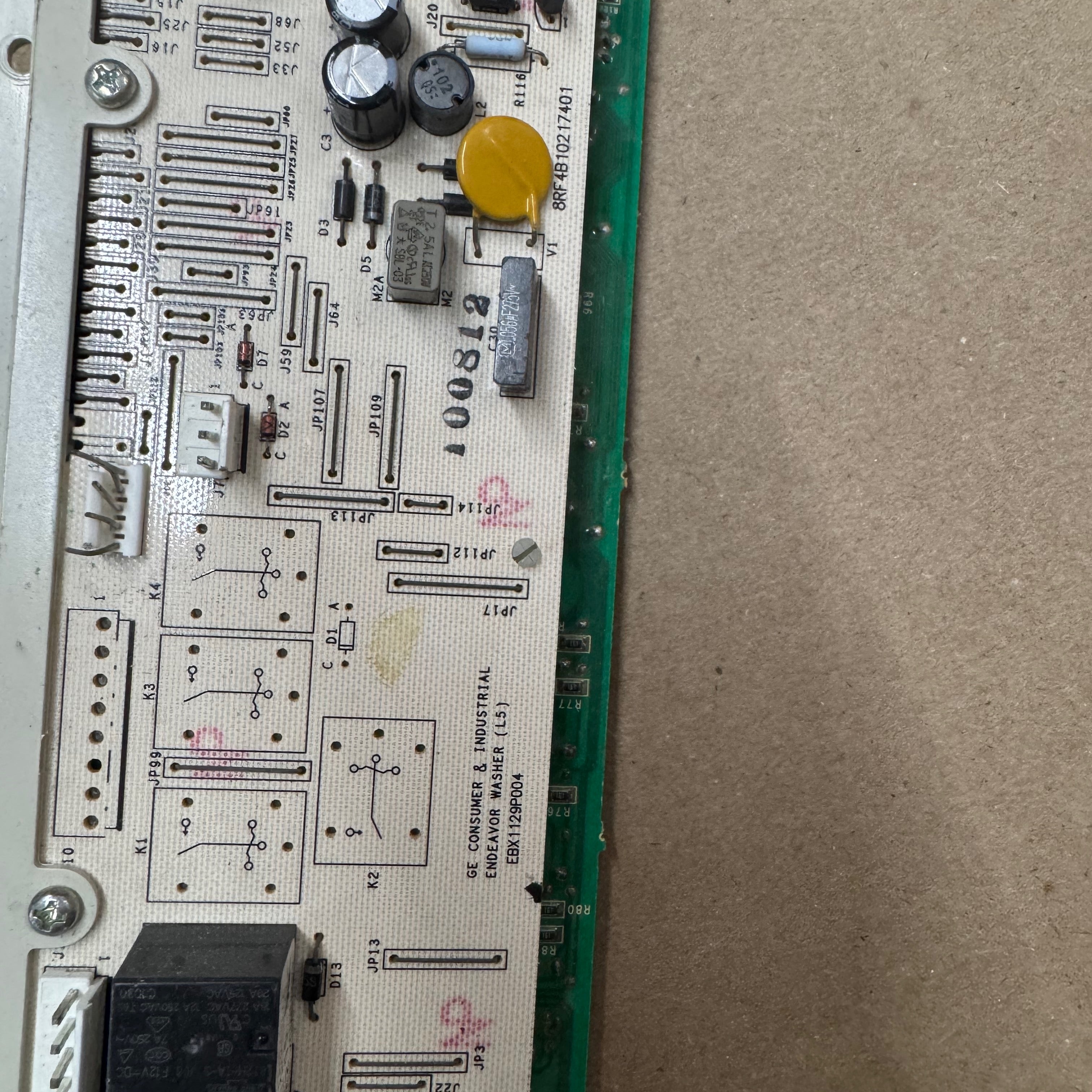 GE Washer Electronic Control Board (replaces WH12X10538) WH12X10614 EBX1129P004 GE Washer Electronic Control Board (replaces WH12X10538) WH12X10614 EBX1129P004